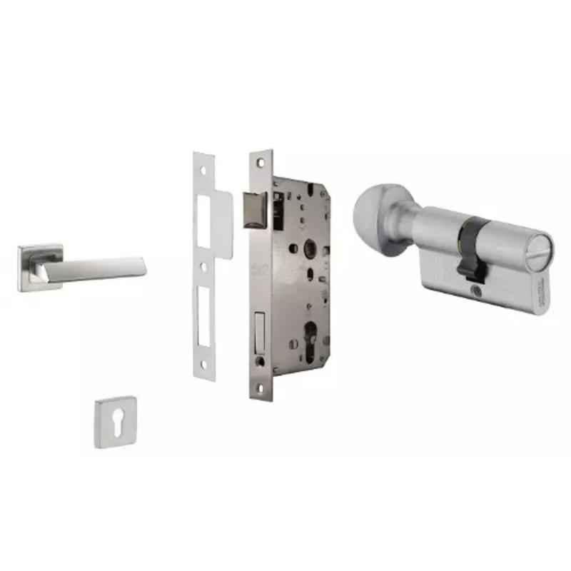Dorset ML Series Elmo 70mm Stainless Steel Door Handle Lock Set with Coin & Knob (Pack of 3)