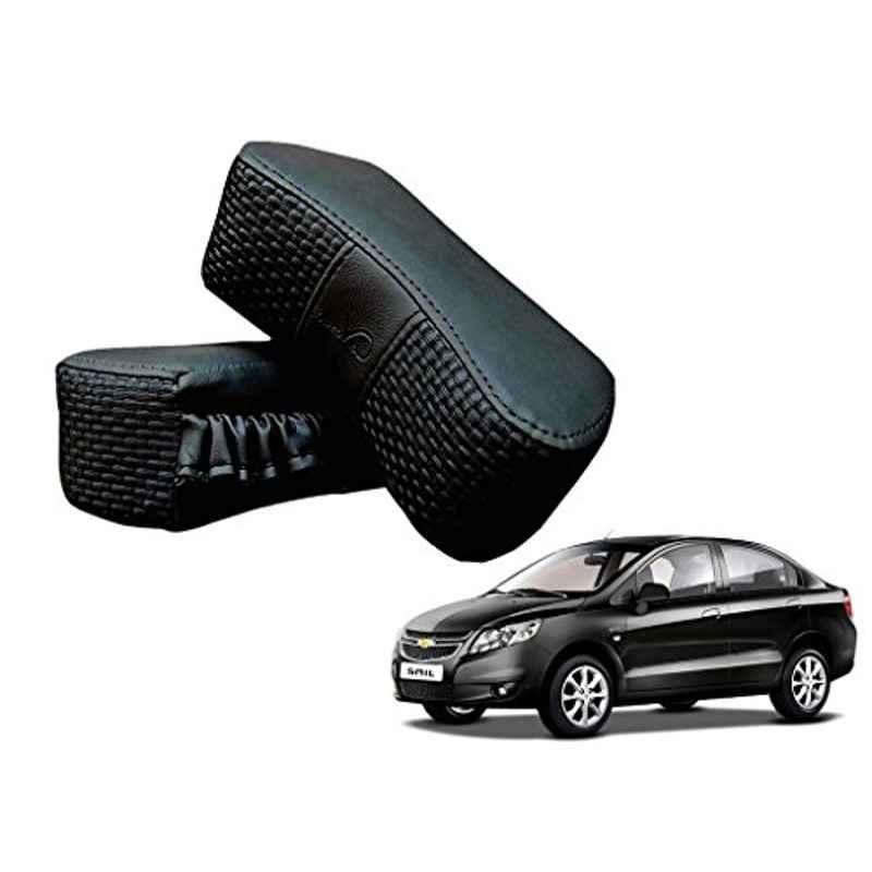Kozdiko 2 Pcs Memory Foam Black Luxurious Neck Rest Set for Chevrolet Sail, koz_43021