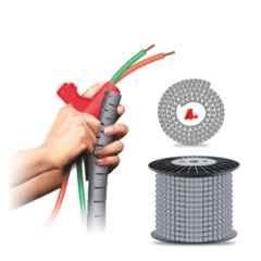 Noveau Safe-T-1ST 34mm 10m Virgin HDPE Metallic Silver Cable Zipper, NSFZ34MS0010