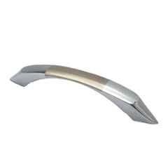 RAB Sobar 96mm Zinc TT Finish Wardrobe Pull Handle (Pack of 3)