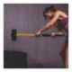 GIZMO 3000g Carbon Steel Gym Crossfit Sledge Hammer with Fiberglass handle
