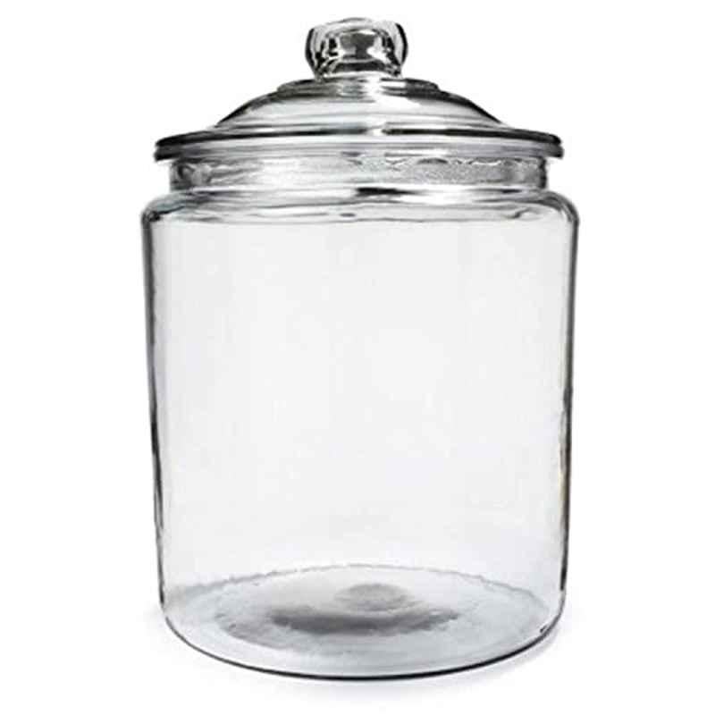 Anchor Hocking 1 Gal Glass Transparent Heritage Hill Jar with Glass Lid, 69349T