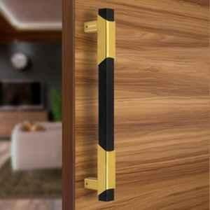 Plantex 14 inch Main Door Handle/Aluminium Door Handle/Pull-Push Door Handle/Door Accessories (Black & Gold)