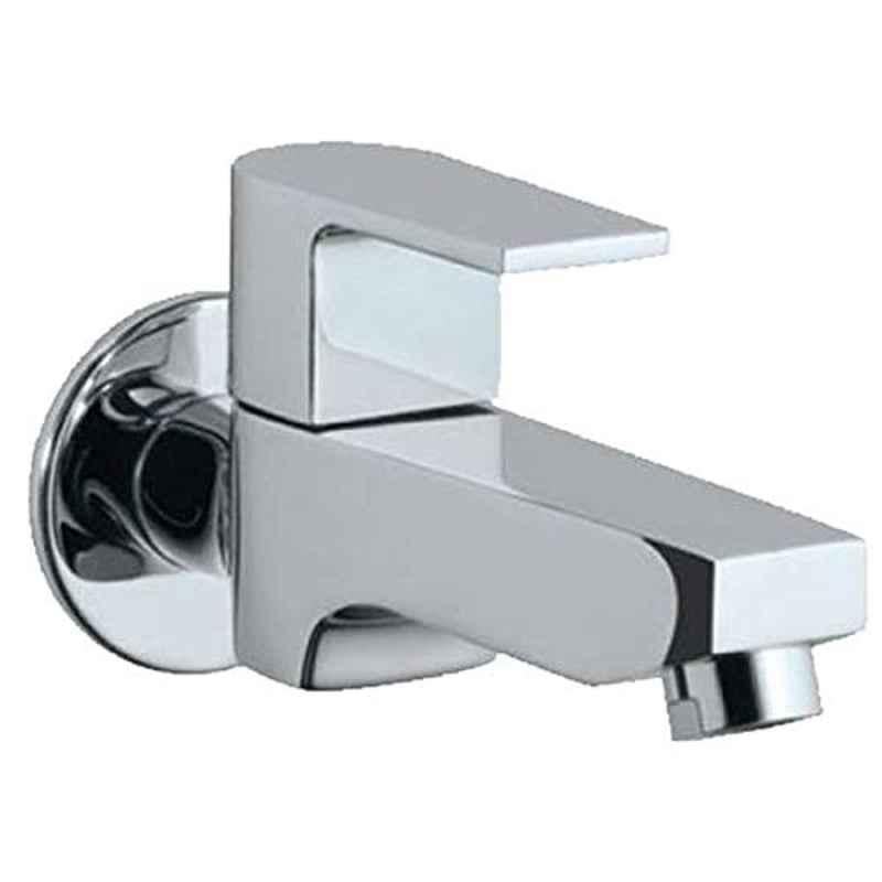 Marcoware Recto Brass Chrome Finish Long Body Tap with Wall Flange