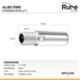 Ruhe 4 Inch Full Brass Chrome Extension Nipple for Pipe Fittings, 17-1206