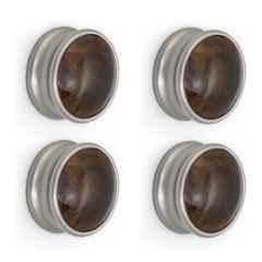 Plantex Knobs for Drawers/Drawer Knobs/Round Knobs for Cabinets/Pull-Push Knob for Kitchen/Bedroom Drawer (Pack of 4) Satin