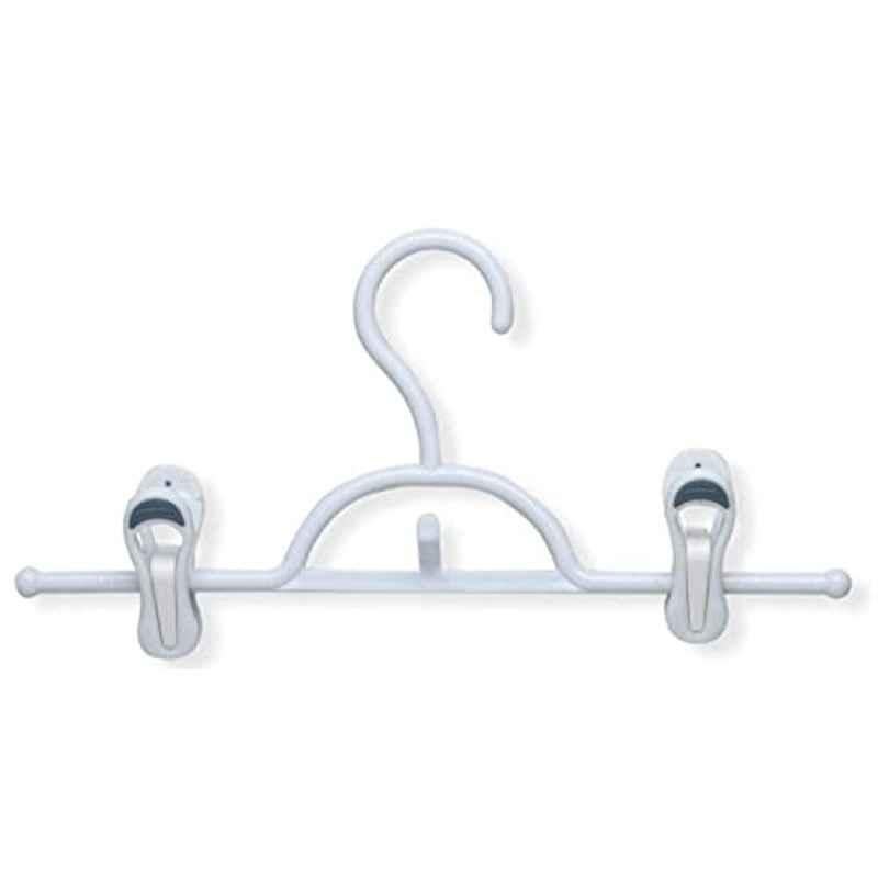 Honey-Can-Do Plastic White Soft Touch Cloth Hanger, HNG-01322 (Pack of 2)