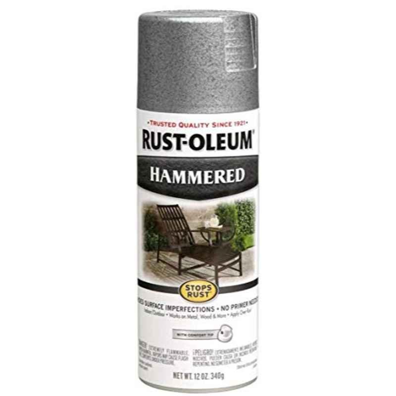 Rust-Oleum 12 fl Oz Silver 7213830 Protective Enamel Hammered Spray Paint