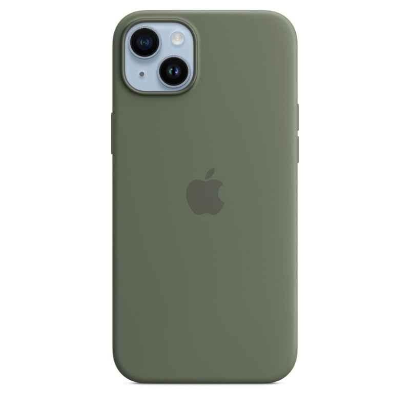 Apple iPhone 14 Plus Silicone Olive Back Case with MagSafe, MQUD3ZE/A