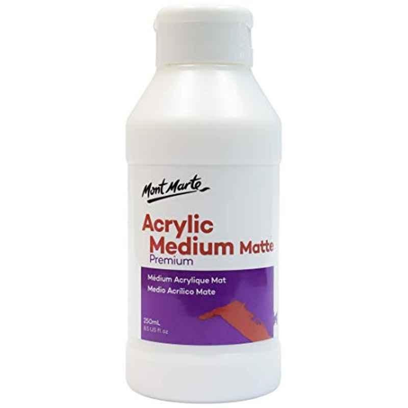 Mont Marte 250ml White Matte Acrylic Colour