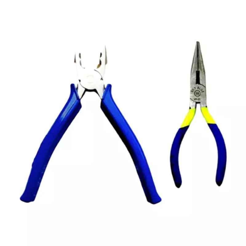 Sky Blue 2 Pcs 7.8 inch Lineman Plier Combo, SBE_PLIER_COMBOS_COMBO_282