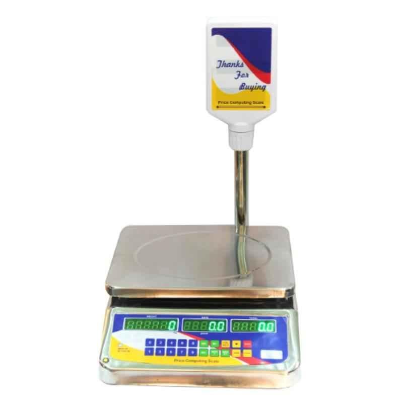 Emerald Meezan 50kg Stainless Steel Table Top Scale with Dual Accuracy, KT 50 PRCPSS
