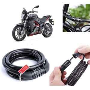 Auto Pearl PVC & Plastic Black Combination Cable Lock for TNT 25, 513