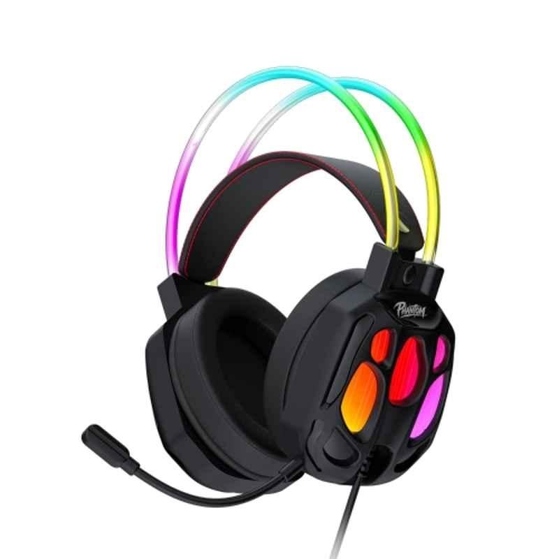 Acer Nitro Phantom HX5 Plastic Black Wired Gaming Headset with Virtual 7.1 Surround Sound, RGB Lighting & Noise Reduction Mic, ZC.A01SI.4YR