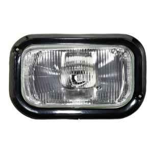 Uno Minda HL-5606M Head Light Assembly with P43 Bulb Holder & Bracket For TATA 2518 HYVA Tipper Dumper