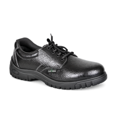 Safe Ride Magnum Synthetic Leather Steel Toe Black Safety Shoes, Size: 9