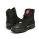 Unistar Leather PU Sole Black Work Safety Boots, 7100_Black, Size: 8