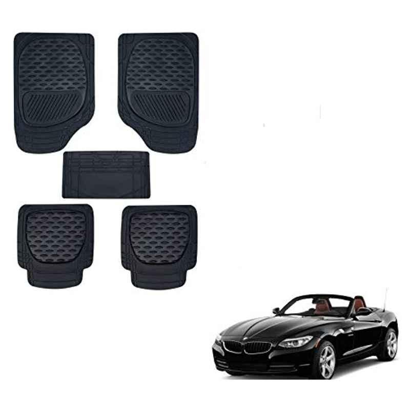 Kozdiko 6255 5 Pcs Rubber & PVC Black Heavy Car Foot Mat Set for BMW Z4