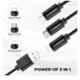 Ambrane Trio-11 3 in 1 2.1A Black Fast Charging Braided Cable