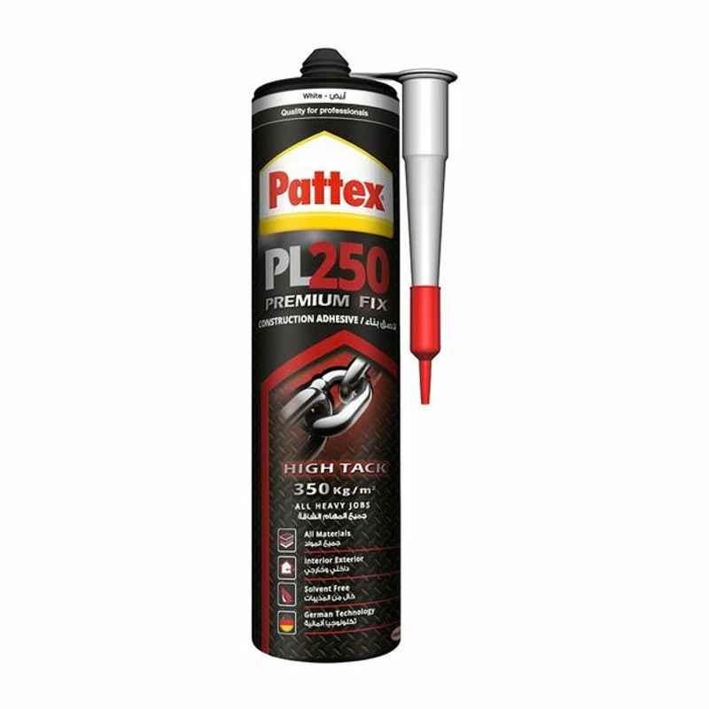 Pattex Construction Adhesive, PL250, 440GM, White, 12 Pcs/Pack