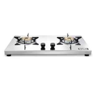 Suryaviva Tejas 2 Burner Manual Stainless Steel Cook Top, SVARAVATHSS02