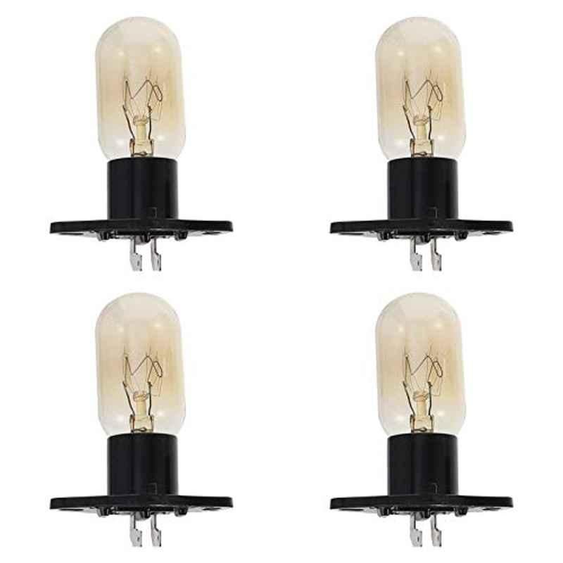 Osaladi 20W White Microwave Oven Bulb with Housing (Pack of 4)