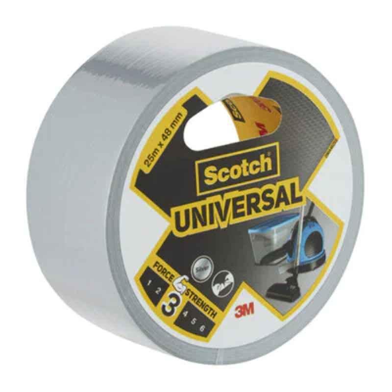 3M Scotch Universal 48mm Silver Duct Tape, Length: 25 m