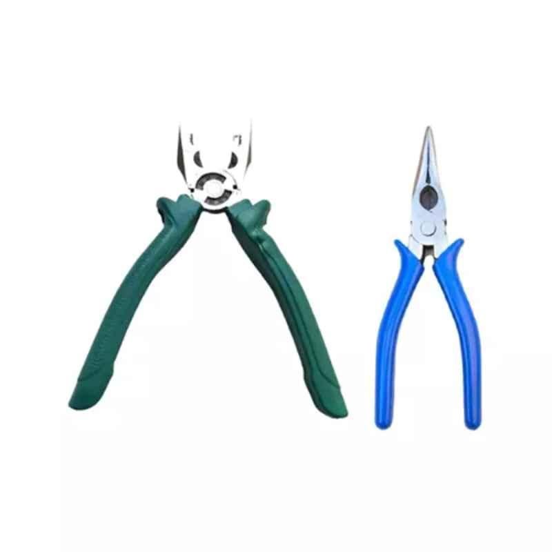 Sky Blue 2 Pcs 7.8 inch Lineman Plier Combo, SBE_PLIER_COMBO_MOD_01296