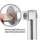 Marcoware ABS Chrome Finish Flow Adjustable Health Faucet Set