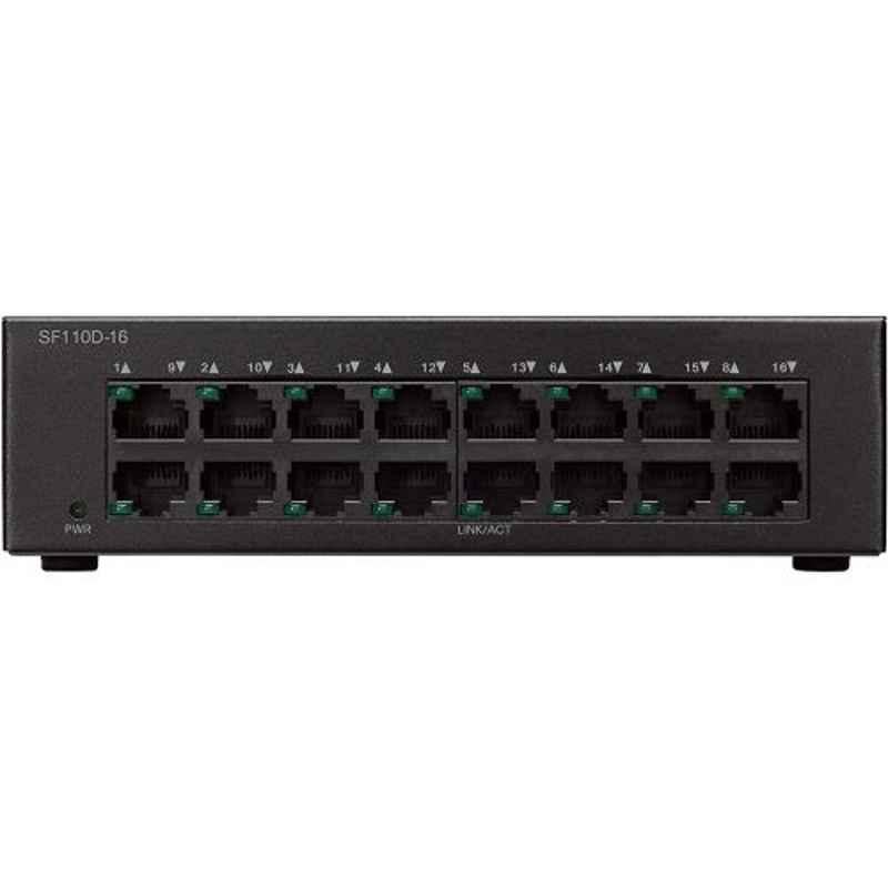 Cisco SF110D16 16 Ports 10/100 Desktop Switch, SF110D16EU