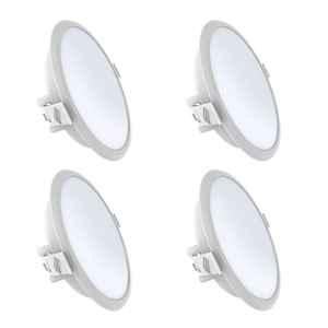 Fybros Cube 15W Polycarbonate Cool White Round Sleek LED Panel Light, FLS5169D (Pack of 4)