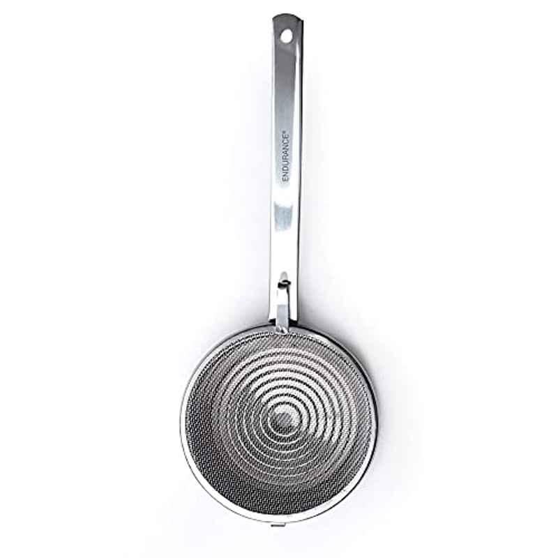 RSVP 8044 Stainless Steel Round Nut & Seed Toasting V Pan