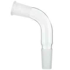 ABGIL B-45 Borosilicate 3.3 Glass Glossy Smooth Finish Receiver Distillation Bent Adapter, ABG442