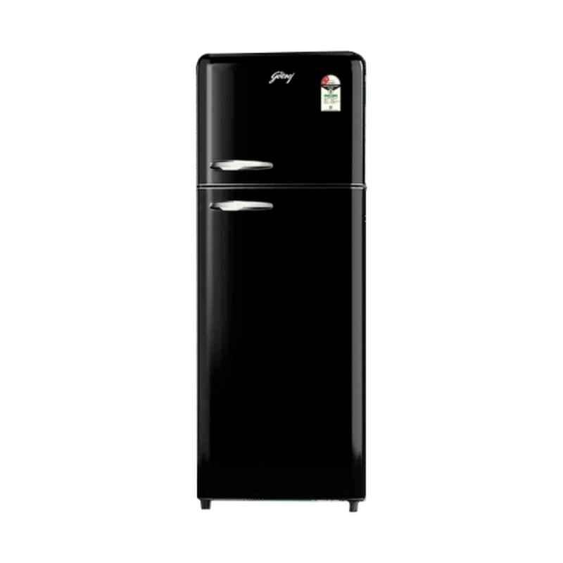 Godrej Eon Inspire 308 Litre 2 Star Piano Black Double Door Refrigerator, RT EONINSPIRE 346BN HCIT PA BK