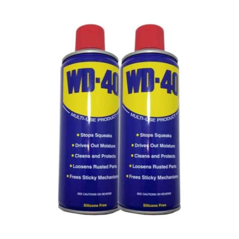 WD-40 330ml Clear Multiuse Lubricant Spray (Pack of 2)