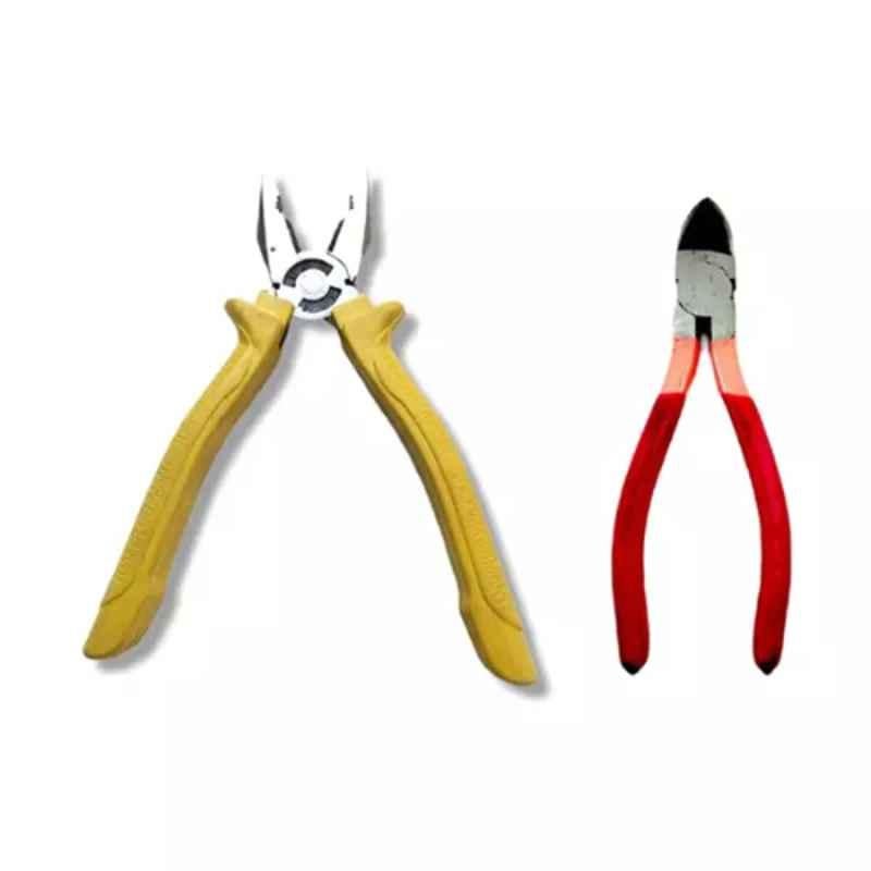 Sky Blue 2 Pcs 7.8 inch Lineman Plier Combo, SBE_PLIER_COMBO_MOD_01734