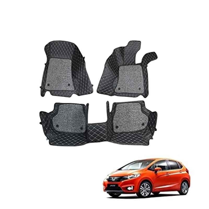 Kozdiko 7D Luxury Car Foot Mat Set for Honda New Jazz, Kozdiko_40