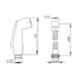 Kohler Complementary 102mm Silver Metal Deco Chrome Finish Wall Mounted Health Faucet, K-12927IN-CP