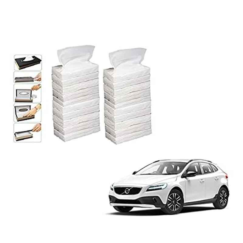 Kozdiko 100 Pulls Dispenser Box Refiller Tissue Paper with 200 Sheets for Volvo V40 (Pack of 20)