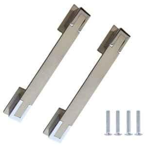 Atom Ganga 12 inch Silver Satin Finish Zinc Pull Handle