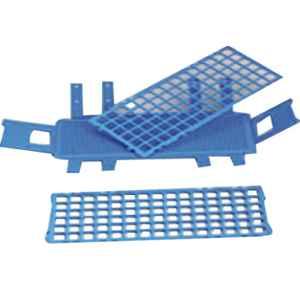 Polylab 40 Places PP Wire Pattern Test Tube Stand for 20mm Tube, 77903 (Pack of 6)