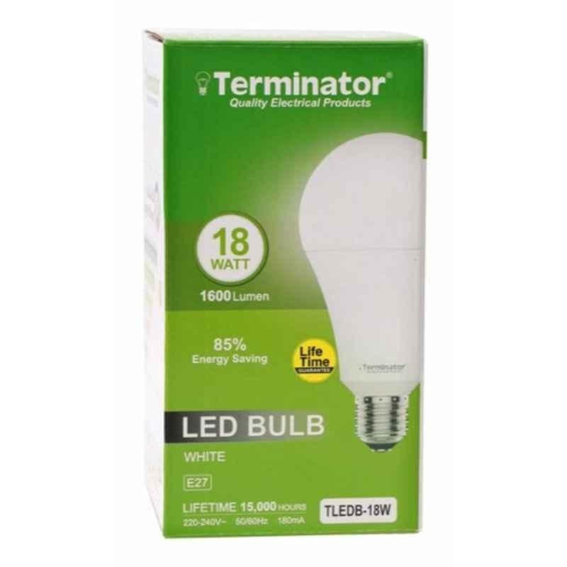 Terminator 18W 220-240V E27 6500K White LED Bulb, TLEDB-18W