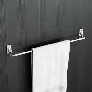 Plantex Towel Rod for Bathroom/Pure Brass Towel Hanger/24in Towel Holder/Bathroom Accessories APS-RTO-01, Chrome