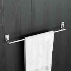 Plantex Towel Rod for Bathroom/Pure Brass Towel Hanger/24in Towel Holder/Bathroom Accessories APS-RTO-01, Chrome