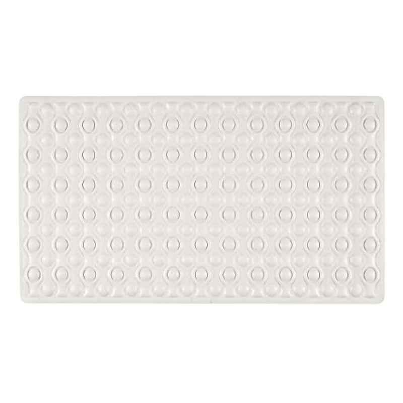 Wenko 70x40cm Rubber White Bath Mat, 23126100