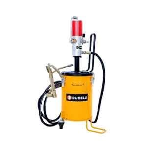 Durelo 10kg High Pressure Air Operated Pneumatic Grease Gun Pump with Hose & Swivel Gun, GRP-10