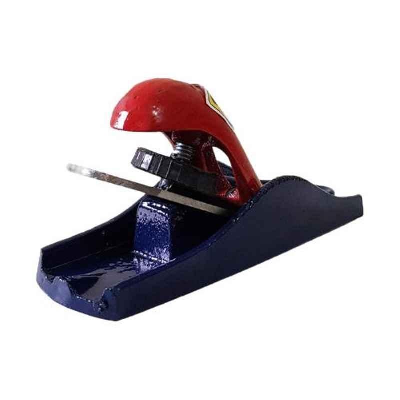 Suman 7 inch Steel Blue & Red Block Plane, ABBPS7