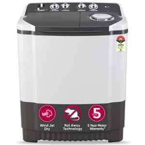 LG 7kg 5 Star Dark Gray Wind Jet Dry Semi-Automatic Top Loading Washing Machine with Rat Away, P7020NGAZ