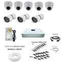 Godrej SeeThru 1080p Full HD White CCTV Camera Kit without Hard Disk, Godrej2MP5DOME3BULLET