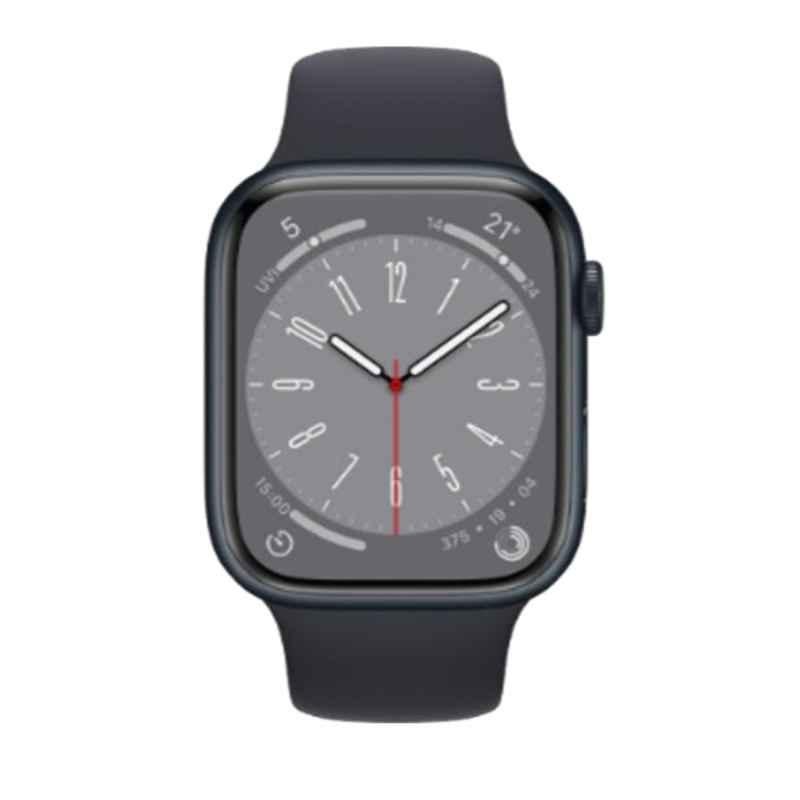 Apple iWatch Series 8 45mm Midnight Aluminium Case GPS Smart Watch, MNP13AE-8-GPS
